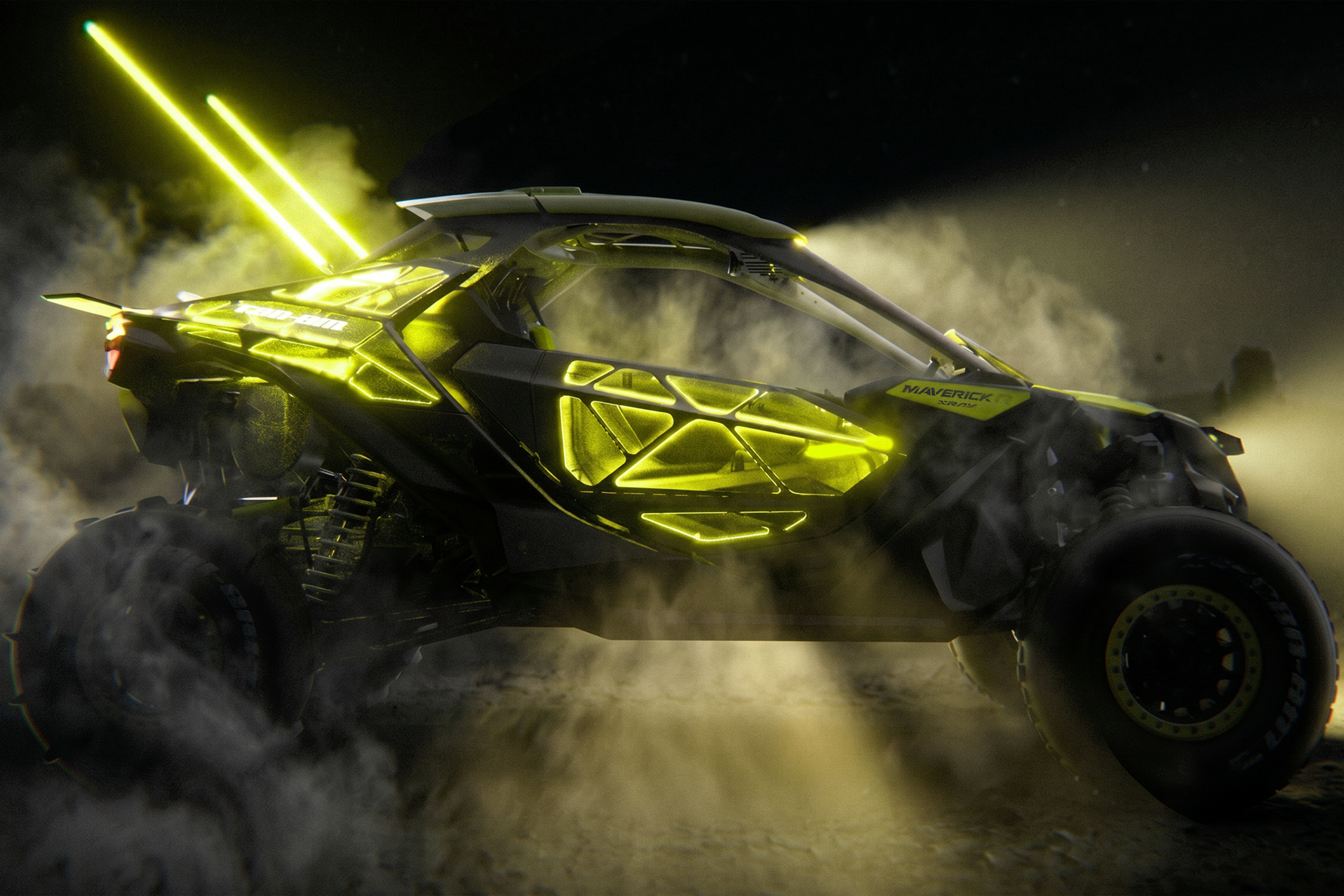 Can-Am Ssenaridən Kənara Çıxır: Defender Prerunner Və Maverick R XRay Konsept Modelləri